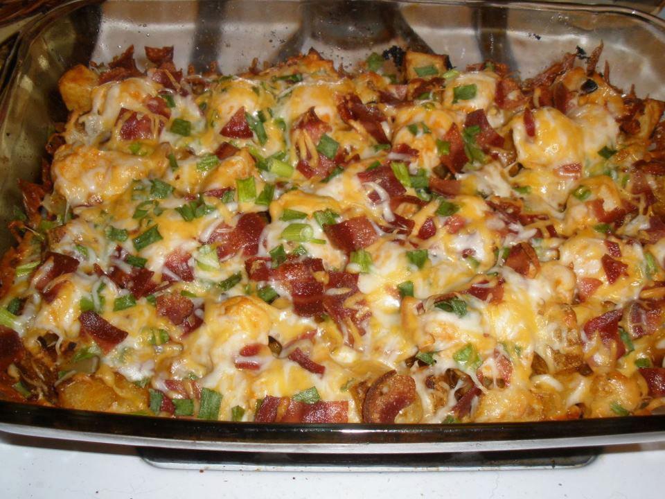 Loaded Potato and Chicken Casserole