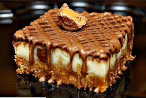 Rolo Cheesecake Bars