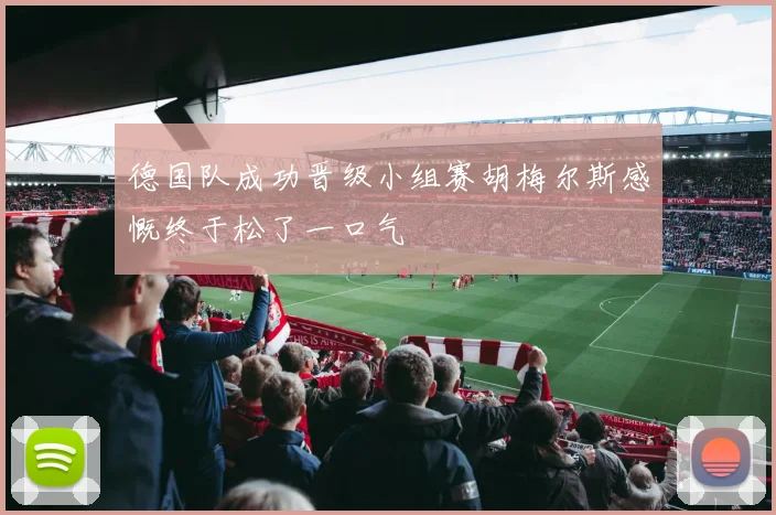 德国队成功晋级小组赛胡梅尔斯感慨终于松了一口气