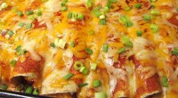 Ingredients: 5 oz. reduced fat cream cheese, softened 1/4 cup light sour cream 10 oz. can of enchilada sauce 1 cup shredded cheddar cheese, divided 1 cup shredded monterey jack […]