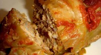 Ingredients: 12 cabbage leaves 1 pound ground beef 3/4 cup cooked rice 1/2 cup finely chopped onion 2 cloves garlic, minced 1 egg 2 teaspoons salt 1 teaspoon pepper 1/2 […]