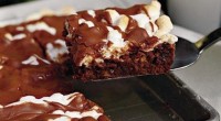 Ingredients: 1 cup butter, melted 2 cups sugar 1/2 cup unsweetened cocoa 4 large eggs, lightly beaten 1 teaspoon vanilla extract 1/8 teaspoon salt 1 1/2 cups all-purpose flour 1 […]