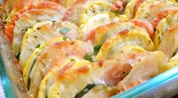 (thinly sliced veggies topped with cheese and then roasted). Ingredients: 1 Tbsp. olive oil 1 medium yellow onion 1 tsp. minced garlic 1 medium zucchini 1 medium yellow squash 1 […]