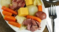 Ingredients: 4 to 5 lb.corned beef brisket 1 bay leaf 4 carrots, peeled and cut in large chunks 1 head green cabbage, cut in wedges 8 small red potatoes, halved […]