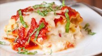 Yield: 8 servings Ingredients: 8 lasagna noodles, uncooked 14 oz freshly shredded, low-moisture part skim Mozzarella cheese, divided 3/4 cup Ricotta cheese 1 large egg white 1/3 cup freshly, finely […]