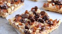 Ingredients: 52 Keebler Club Crackers (about a 1/2 a package) 1 bag (8 ounces) toffee bits 1 1/2 cups coarsely chopped toasted natural almonds 1/2 cup sugar 1 cup butter […]