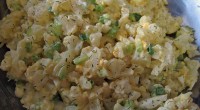 Ingredients: 1 large head cauliflower, chopped 1 1/2 cups fat-free mayonnaise 1/2 cup fat-free sour cream 3 tbsp. Hellmann’s/Best Foods Dijonnaise 1/2 envelope dry ranch dressing/dip mix 2 tbsp. fat-free […]