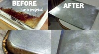 How to clean your cookie sheets–Kitchen “Miracle” Cleaner! You put about 1/4 cup of baking soda in a small glass bowl and squirt in hydrogen peroxide until it makes a […]