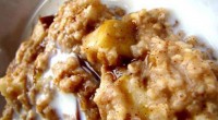 Place 2 sliced apples, 1/4 cup brown sugar, 1 tsp cinnamon, pinch salt in the bottom of the crock pot. Pour in 2 cups of oatmeal, 2 cups of milk […]