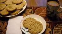 Ingredients: 1/2 cup Butter – softened 1/2 cup Peanut butter 1/2 cup Sugar 1/2 cup Brown sugar – packed 1 Egg 1/2 teaspoon Vanilla 1 1/4 cups sifted Flour 3/4 […]