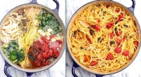 Ingredients: 12 ounces pasta (I used Linguine) 1 can (15 ounces) diced tomatoes with liquid (You can use fresh if you like as well) 1 large sweet onion, cut in […]