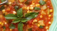 Ingredients: 6 cups chicken or vegetable broth 2 ears fresh corn 2 tablespoons butter or olive oil 1 medium onion, minced 2 cups peeled, cored, seeded and chopped tomatoes (see […]