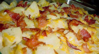 Ingredients: 8 to 10 medium potatoes, peeled then cut 1/2 inch cubes one can cream of mushroom soup, undiluted 1 1/4 cups milk one envelope ranch dressing mix 1 1/2 […]