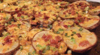 Ingredients: 4-5 potatoes 4 Tbs butter, melted 4-5 green onions, chopped 1 cup grated cheese of your choice 4 strips of cooked bacon Directions: 1. Preheat oven to 400 degrees […]