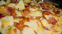 Ingredients: 8 to 10 medium potatoes, peeled then cut 1/2 inch cubes one can cream of mushroom soup, undiluted one1/4 cups milk one envelope ranch dressing mix 1 1/2 cups […]