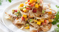 Ingredients: For the Cinnamon Sugar Tortilla Chips 3 tablespoons sugar 1 tablespoon cinnamon 10-12 4-inch white corn tortillas 3 tablespoons butter For the Mango, Strawberry and Avocado Salsa 1½ cups […]