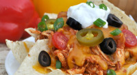 Ingredients: 1 envelope taco seasoning 5-6 boneless, skinless chicken breasts 1 (16 ounce) jar of salsa 1 bag tortilla chips 2 cups shredded cheddar cheese Additional toppings: sliced black olives, […]