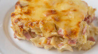 Ingredients: 1 pound casarecce or fusilli or shell pasta 1/2 pound prosciutto, thinly sliced 1 quart whole milk or heavy cream, room temperature 1 1/2 cups fontina or Gruyere cheese, […]