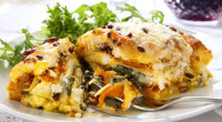 Ingredients: 9 no-boil lasagna noodles 2 large butternut squash, peeled, seeded and cubed 1 pound fresh spinach 6 cloves garlic, peeled and crushed 2 cups parmesan cheese, plus extra for […]