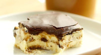 Ingredients: Cake layer: 1 box (16 oz) graham crackers 2 packages (3.4 oz each) instant vanilla pudding 3 1/2 cups whole milk 8 oz Cool Whip Chocolate Frosting: 3 Tbsp […]