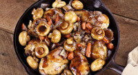 Ingredients: 4 pounds assorted bone-in, skin on chicken pieces (breasts and thighs) 2 pounds mushrooms (cremini, white, or baby bella), cleaned of any dirt or particles 2 cups low-sodium chicken […]