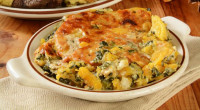 Ingredients: 3 1/2 pounds (2 medium) butternut squash, peeled and halved, seeds removed 2 (9 oz.) packages frozen creamed spinach, prepared according to directions 3 cloves garlic, minced 2 yellow […]