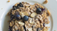 45 minutes to prepare, Serves 6 Ingredients: 3 cups fresh blueberries 2 cups old-fashioned oats 1 cup all-purpose flour 1 cup milk 2/3 cup brown sugar 1/2 cup slivered almonds, […]