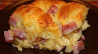 Ingredients: 1 Can Flaky Grands Bag shredded cheddar 8 oz Half cup milk Cubed ham or ground cooked sausage 1 cup cooked 5 eggs Salt and pepper Directions: Add all […]