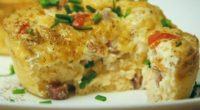 Ingredients: Muffin tray – lightly greased with butter 1 diced Onion 1 packet diced Ham 2 chopped Tomatoes grated Cheese 6 Eggs 1/2 cup Milk Salt and Pepper Directions: First […]