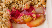 Ingredients: 1 pint fresh raspberries 3 fresh peaches, pitted and chopped 2 tablespoons lemon juice 1/3 cup white sugar 1 pinch cinnamon 1 cup rolled oats 1/2 cup unsalted butter […]