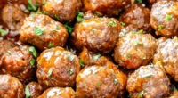 Ingredients: Meatballs 2 pounds lean ground beef 2 eggs 22 saltine crackers, crushed (approx. 1 cup) 1/3 cup dry minced onion 1/3 cup milk 1 tablespoon brown sugar 1 tsp […]