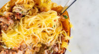 Serving Size: 4 Ingredients: 1 spaghetti squash Oil, to brush Salt and pepper, to season 1 pound ground beef 1 yellow onion, diced 3 cloves garlic, minced 1 can (15 […]