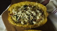 Ingredients: 1 large spaghetti squash, cut in half lengthwise 6-8 slices bacon, chopped 2 cups baby spinach 2/3 cup walnuts or pecans, roughly chopped 2/3 cup blue cheese, crumbled, divided […]