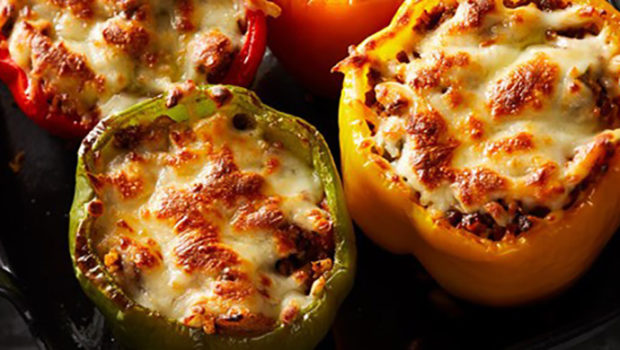 Ingredients: 4 large bell peppers (about 2 pounds) 2 cups small cauliflower florets 2 tablespoons extra-virgin olive oil, divided Pinch of salt plus 1/2 teaspoon, divided Pinch of ground pepper […]