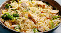 Ingredients: 1 tbsp. extra-virgin olive oil 1 lb. boneless skinless chicken breasts kosher salt Freshly ground black pepper 12 oz. angel hair 1/4 c. butter 2 cloves garlic, minced 1/2 […]